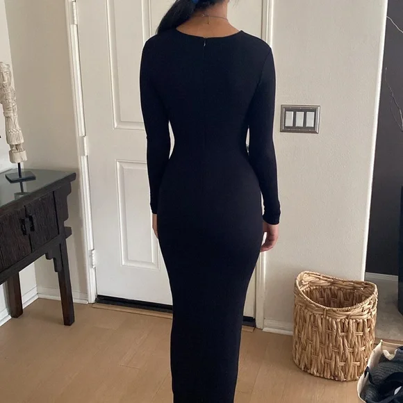 Naked Wardrobe black sleek dress - Picture 6 of 6